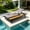 Black + Dark Gray, variant on Christopher Knight Home Adjustable Outdoor Iron Chaise Lounge with Cushion, Wood Side Shelf, White+Leaf