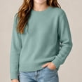 thumbnail image 6 of Vmberlty Toddler Boys Sweaters Kids Solid Color Long Sleeve Crew Neck Knitted Sweaters Soft Warm Basic Pullover Casual Daily Outdoor Children Clothing, 6 of 8