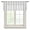 Gray, variant on Black Striped Semi Sheer Valance Curtains Modern Stripes Farmhouse Rustic Country Voile Valances Curtain Rod Pocket Small Window Treatment for Kitchen Bathroom Cafe 54"x18"