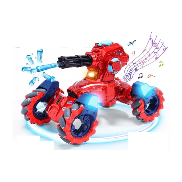 Tanque Control Remoto Gestos Lanza Balas Gel Juguete Niños rojo