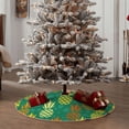 thumbnail image 4 of Rateoe Pineapples1 Pattern Christmas Tree Skirt with Ties , Christmas Tree Decorations, Farmhouse Christmas Decor Xmas Holiday Decorations-30", 4 of 6