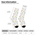 thumbnail image 2 of Balery Floral Calcetas Largas con Estampado para Hombre y Mujer – Suaves y Transpirables, Talla Única (US 5-11), 2 of 6
