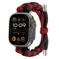 thumbnail image 2 of for Apple Watch 38/40/41/42mm(Series11 10) – Two-tone Woven Umbrella Rope Watch Band, Adjustable Breathable Slim Braided Wrist Strap for iWatch Series 11 10 9 8 7 6 5 4 3 2 1 SE321, C, 2 of 8