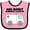 Pink and Black, variant on Inktastic My Aunt Saves Lives- Ambulance Boys or Girls Baby Bib