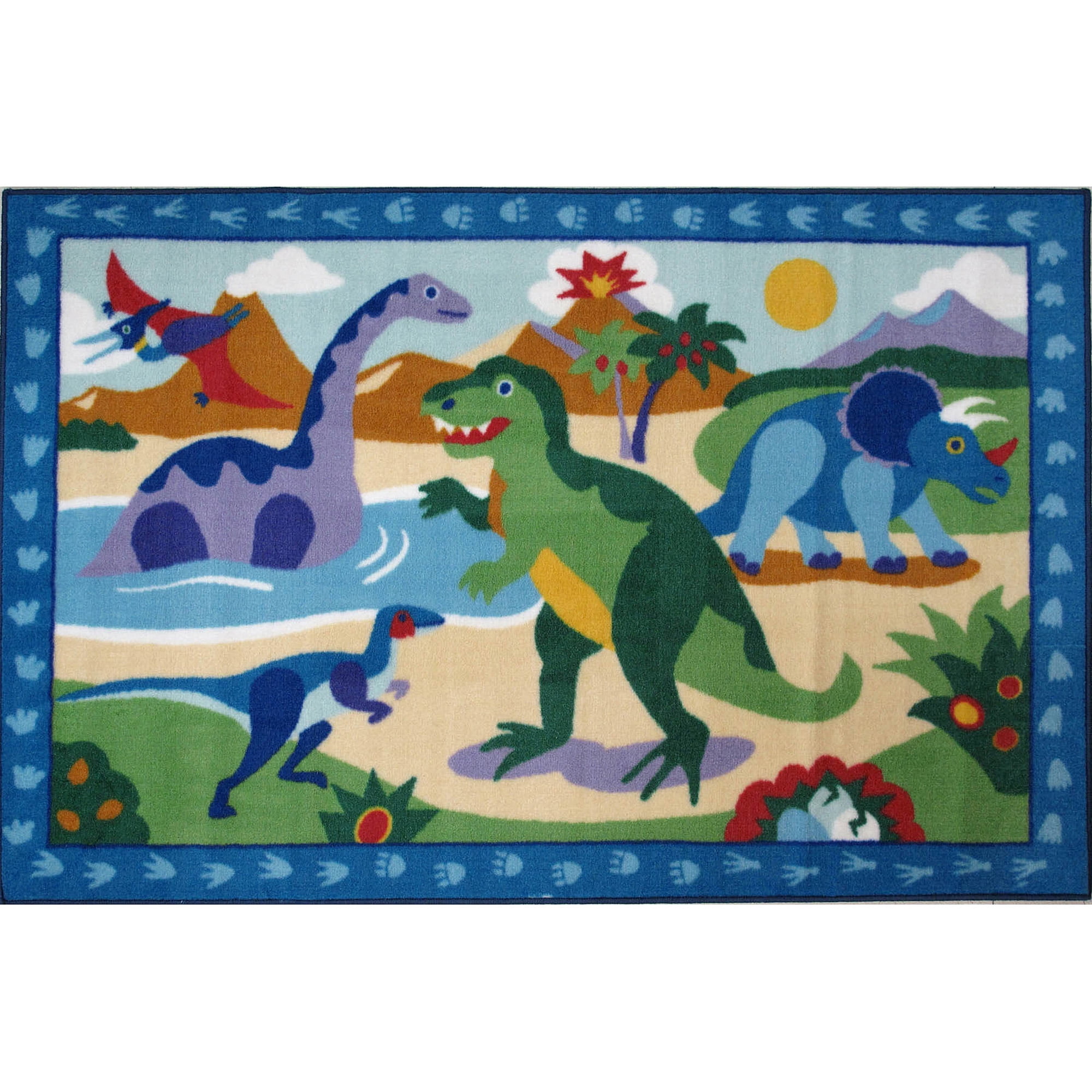 Fun Rugs Olive Kids Dinosaurland 39" x 58" Rug