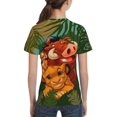 thumbnail image 4 of Kids 3D Graphic Lion King T-Shirts, Novelty Shirts Crewneck Short Sleeve Tees for Youth Boys Girls, 4 of 8