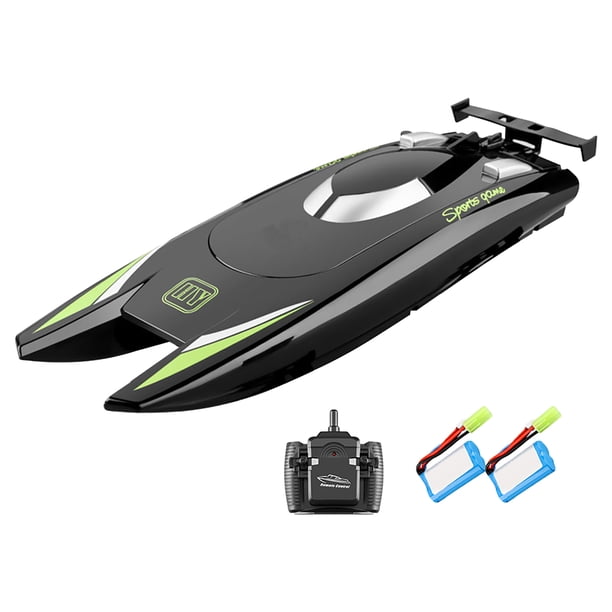 De Para Embarcaciones Barco RC de 25 km/h 2,4 GHz de alta velocidad 4CH barco de carreras de Control remoto (negro C) Tmvgtek Nuevos Originales