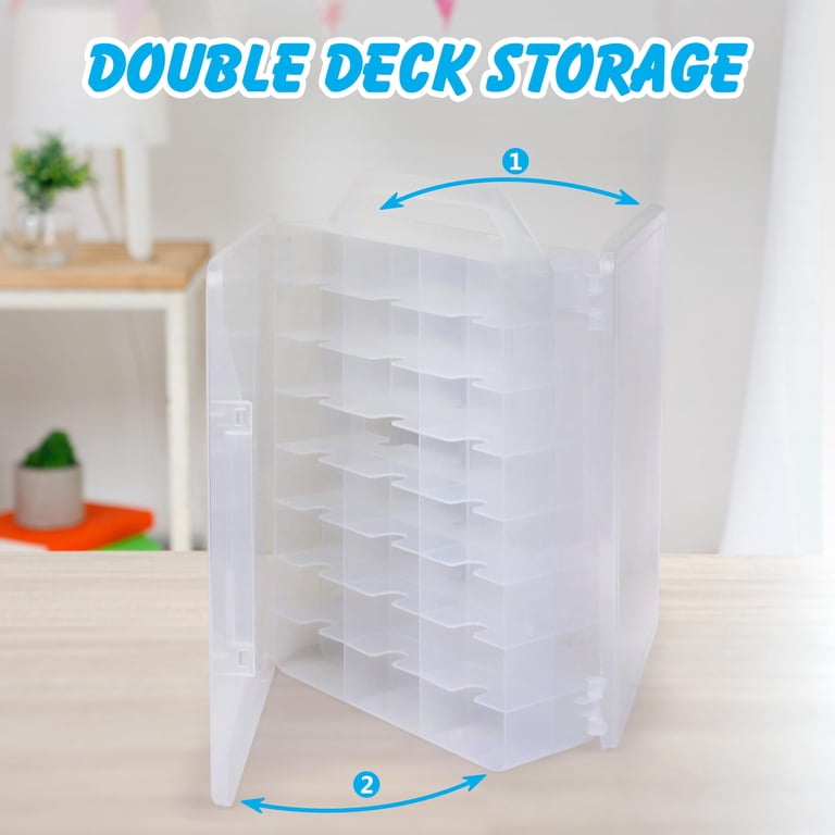BOÎTE DE RANGEMENT pour appâts de pêche double capacité avec inserts