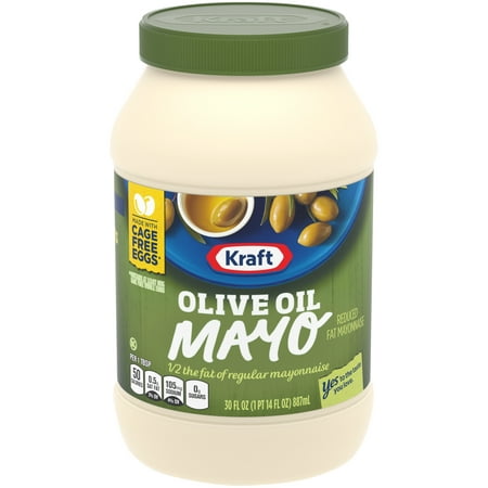 (2 Pack) Kraft Olive Oil Reduced Fat Mayonnaise 30 fl. oz.