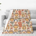 thumbnail image 4 of Salouo Colorful Owls Print Bed Blankets,Flannel Blanket Comfortable Air Conditioning Blanket Lightweight Blanket for Sofa Bed Travel & Couch -50"x40", 4 of 8