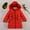 Red, variant on Winter Coat for Girls with Hooded Puffer Jacket Kids Letter Print Puffer Jacket Full-Zip Long Sleeve Waterproof Kids Thicken Jacket Girls' Outerwear Jackets 6-7 Years