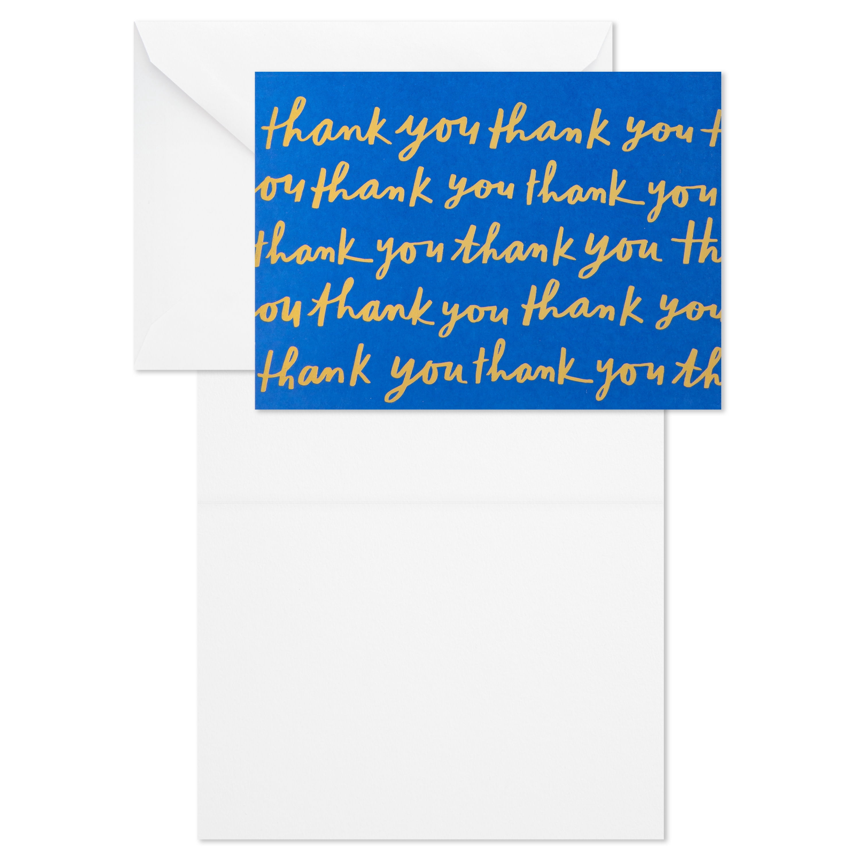 Hallmark Blank Thank You Notes (Playful Blue and Polka Dot), Pack of 50