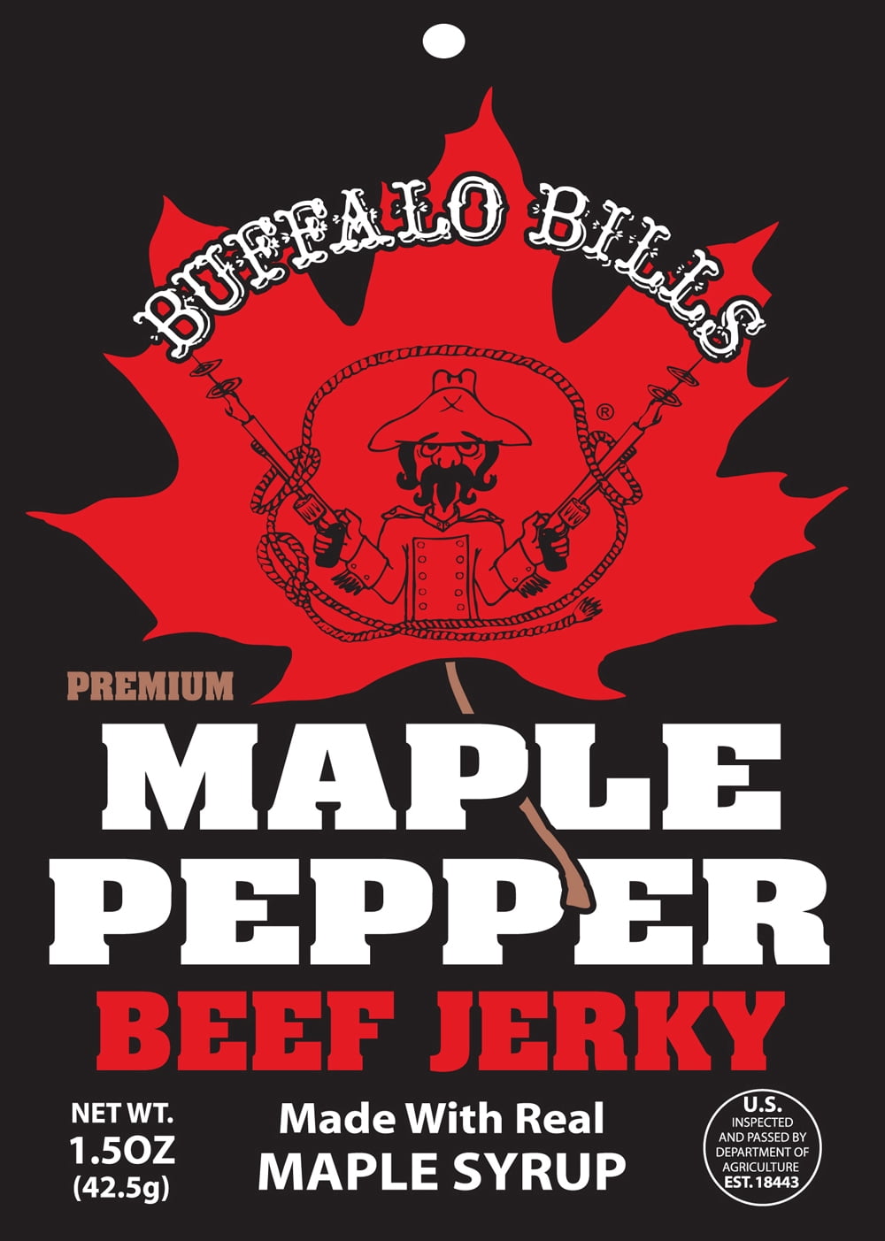 Buffalo Bills 1.5oz Premium Maple Pepper Beef Jerky Packs (ten 1.5oz beef jerky packs)