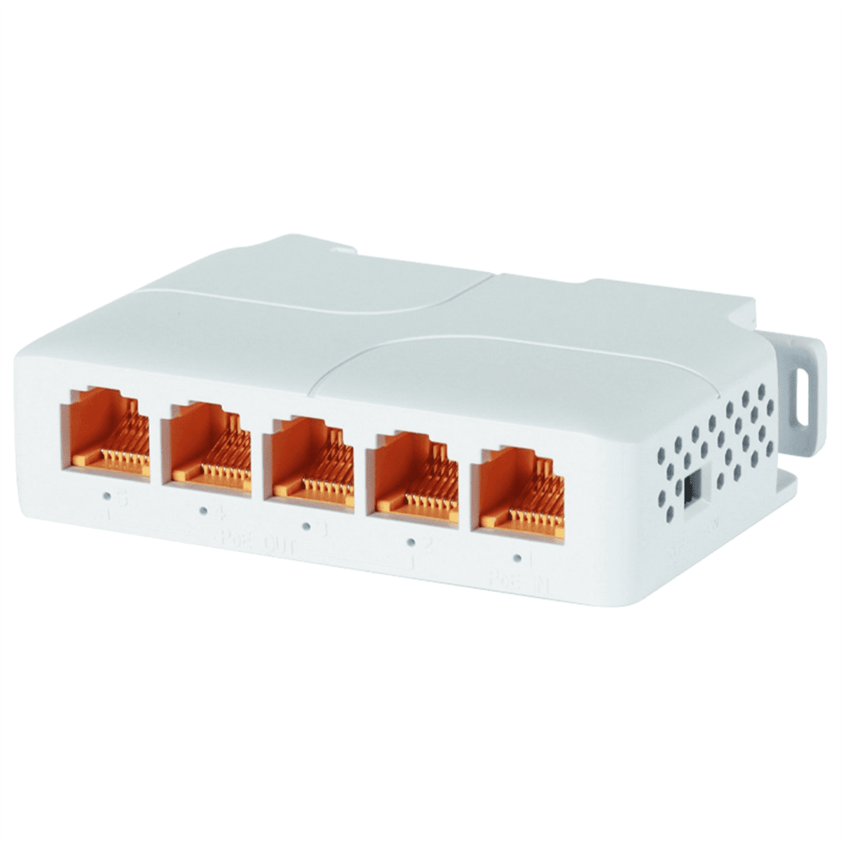 3Pcs 5 Port Gigabit POE Extender 100/1000Mbps 1 in 4 Out PoE Repeater DIN Rail for 48V Camera Wierless AP CCTV