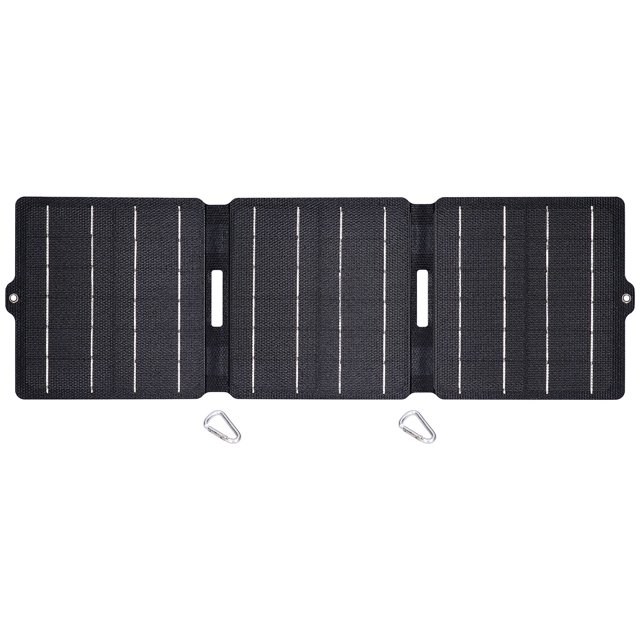 Cargador de Panel Solar Plegable Portátil Impermeable ETFE 15W DC 5V Salida con USB Dual, Alta tasa de conversión de energía, Carga rápida