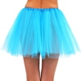 thumbnail image 3 of Adult Classic 3-layered Tulle Tutu Ballet Skirts Ruffle Pettiskirt, Sky Blue, 3 of 3