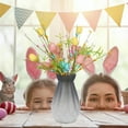thumbnail image 6 of Moocorvic Easter Egg Stems Artificial Easter Decorations Picks Colorful Spray Vine with for Flower Arrangement, 6 of 6