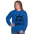 thumbnail image 5 of I Like Big Boats and I Cannot Lie Sweatshirt for Men or Women Brisco Brands L, 5 of 6