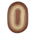 thumbnail image 1 of Red Indoor & Outdoor Rug, Braided Textured Design, 6Ft. X 6Ft. Round Sunroom/Porch Carpet, 1 of 2