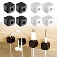 thumbnail image 2 of YSABOXY 6 Pack Magnetic Cable Management Clips Phone Electric Cord Holder Charging, 2 of 5