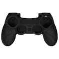 thumbnail image 2 of PlayVital Guardian Edition Black Ergonomic Soft Anti-Slip Controller Silicone Case for Playstation 4, Rubber Protector Skin with Joystick Caps for PS4 Slim for PS4 Pro Controller, 2 of 9