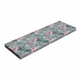 thumbnail image 1 of Garden Art Bench Pad, Blooming Flowers Thriving Colorful Nature Growth Outline Style Foliage Leaves, HR Foam Cushion with Decorative Fabric Cover, 45" x 15" x 2", Multicolor, by Ambesonne, 1 of 3