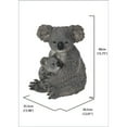 thumbnail image 6 of Hi-Line Gifts 15.75" Mother and Baby Koala Bear Outdoor Garden Statue, 6 of 6