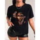 thumbnail image 1 of Vintage Old Portrait Print Black Women's Casual Fashion Top Round Neck Short Sleeve T-Shirt, 1 of 7