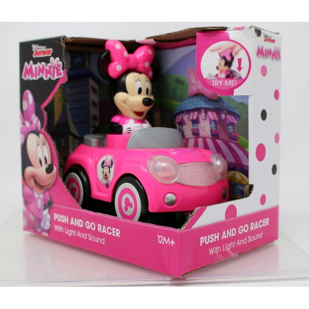 Disney Junior Minnie Mouse Push And Go Racer Pink Car 18 Months Plus ...