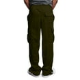 thumbnail image 3 of Fabrcox Pants for Men Cargo Sweatpants Drawstring Straight Leg Trousers with Pockets Casual Lightweight Fall Spring Joggers Army Green 2XL, 3 of 4