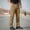 (Casual 64)Brown, variant on Mens Solid Color Pants Fashion Bottoms Summer Casual Waterproof Multi Pocket Outdoor Workwear Trousers
