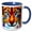 Blue/White, variant on 3drose, Beautiful Cute Lynx Animal. Classy Colorful Digital Painting Gift, 11oz Mug