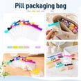 thumbnail image 4 of A8 Waterproof Pill Pouch Set, 28pcs Weekly Pill Organizer with 7 Color-Coded Medicine Pouches, Reusable Travel Medicine Organizer, Zippered Pill Storage for Fish Oils, Vitamins（Colorful）, 4 of 9