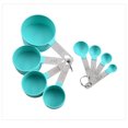 thumbnail image 4 of Measuring Cups and Spoons Set, 8 Piece Stackable Stainless Steel Handle Accurate Tablespoon for Measuring Dry and Liquid Ingredients Small Teaspoon with Plastic Head (8, PaleTurquoise), 4 of 4
