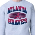 thumbnail image 3 of Men's Starter Heather Gray Atlanta Braves Team Grit Graphic Fleece Pullover Sweatshirt, 3 of 3
