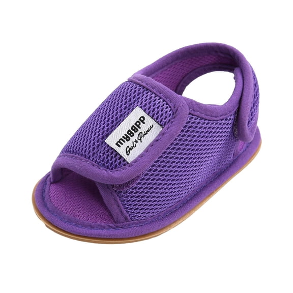 Darzheoy Toddler Baby Sandals Comfortable Soft Sole Mesh Solid Color Delicate Trim Casual Skin Fabric Loose Non-Slip Shoes