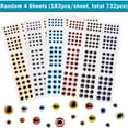 thumbnail image 5 of Fishing Eyes for Lures，3D/4D Fly Eyes Lifelike Artificial Realistic Epoxy Fly Tying Lure Holographic Fishing Accessories for Fishing Baits DIY Mixed, 5 of 8
