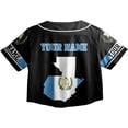 thumbnail image 7 of Lotusprinthandmade Personalized Guatemala Flag Crop Top Baseball Jersey for Women XS-XL Multicolor, 7 of 7