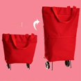 thumbnail image 3 of Carrito de compras plegable multifuncional, carrito de compras portátil compacto, bolsa, escalera, carrito de compras de supermercado, 3 of 5