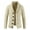 Beige, variant on Men's Long Sleeve Turtleneck Turndown Lapel Mid-Length Cardigan Jacket Solid Color Leisure Winter Turtleneck Knitting Cardigan Sweater Coats