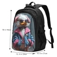 thumbnail image 4 of Yiaed Lady Duck Print Laptop Backpack,Business Travel Durable Laptops Backpack with USB Charging Port,Water Resistant College Computer Bag, 4 of 5