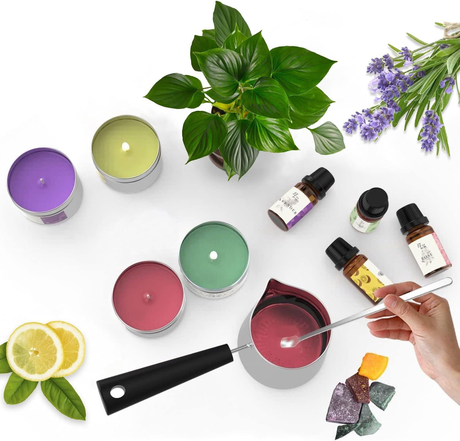 ETUOLIFE Candle Making Kit Creativity Soy Wax DIY for Adults Kids