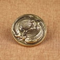 thumbnail image 3 of Vintage Brass Ox Sculpture Yin Yang Design Chinese Style Paperweight Tea Pet Figurine Desk Decor for Home or Office Display, 3 of 5