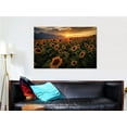 thumbnail image 4 of Sunflower Canvas Wall Art Yellow Plant Prints Pictures, Field fo Blooming Sunflower Landscape Painting for Living&nbsp;Room Wall Decor, Stretched and Artwork&nbsp;for Home Decor 18x12, 4 of 6