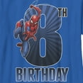 thumbnail image 2 of Boy's Marvel Spider-Man 8th Birthday  Graphic Tee Royal Blue Large, 2 of 5