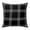 Black, Gray, White, variant on Throw Pillow Covers 16x16 Inch, Purple Checkered Decorative Pillow Cases for Couch Sofa Bed, Rustic Farmhouse Buffalo Plaid Cotton Linen Square Home Decor Pillowcases with Hidden Zipper