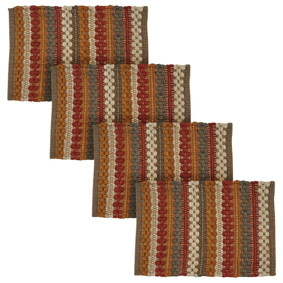 Park Designs Gathered Pumpkin Chindi Placemat Set of 4