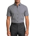 thumbnail image 2 of Yaoyar Men's Dress Shirts Short Sleeve Button Down Wrinkle Free Stretch Tucked in Shirt Regular Fit Business Casual Formal Shirt, 2 of 5