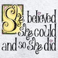 thumbnail image 3 of CafePress - She Believed She Could Sweatshirt - Women's Zip Hoodie, 3 of 4