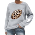 thumbnail image 3 of Uootdi Going Out Tops for Women Crewneck Football Graphic Long Sleeve Sweatshirts Casual Loose Fit Trendy Casual Party Outfits Gift, 3 of 4